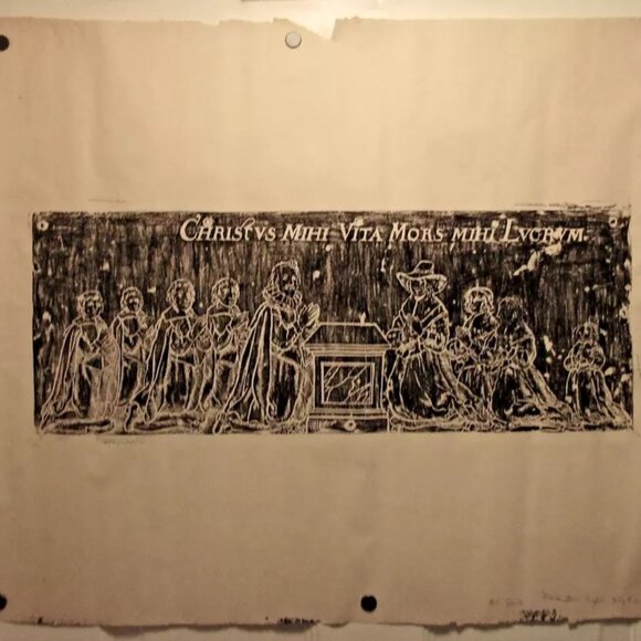 All Saints Maidstone England 1967 Church Rubbing